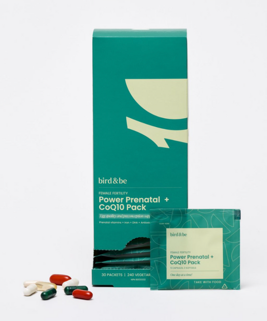bird & be - Female Fertility Power Prenatal + CoQ10 Pack